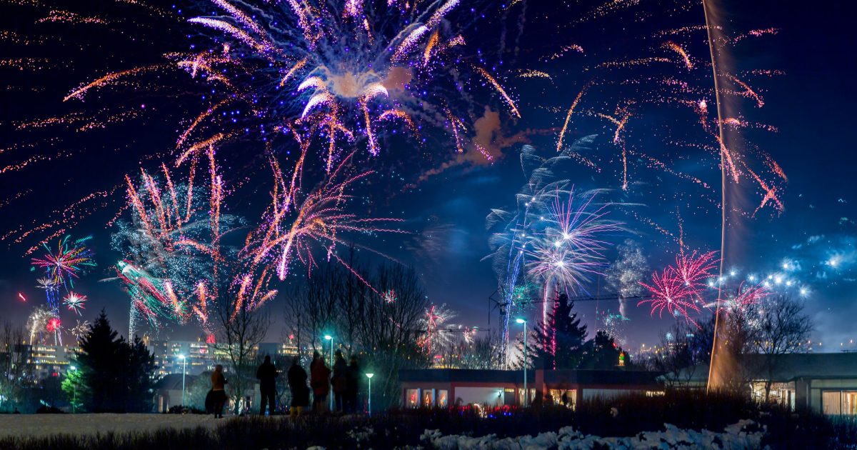 New Year celebration in Sweden 