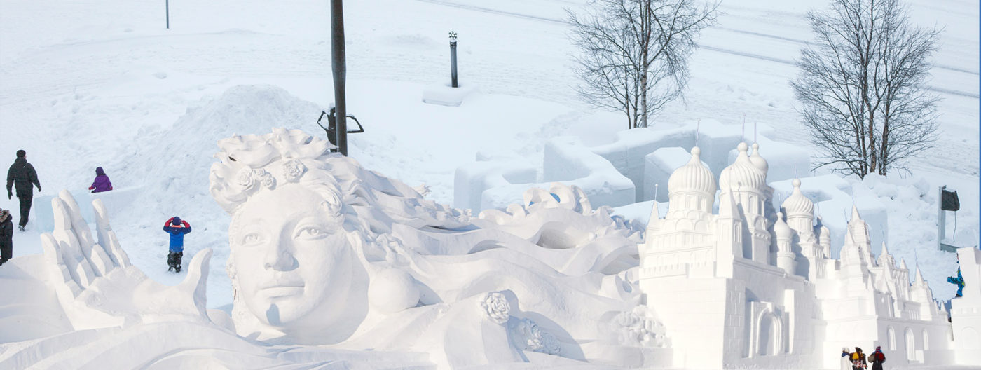 Snow festival in Kiruna Sweden